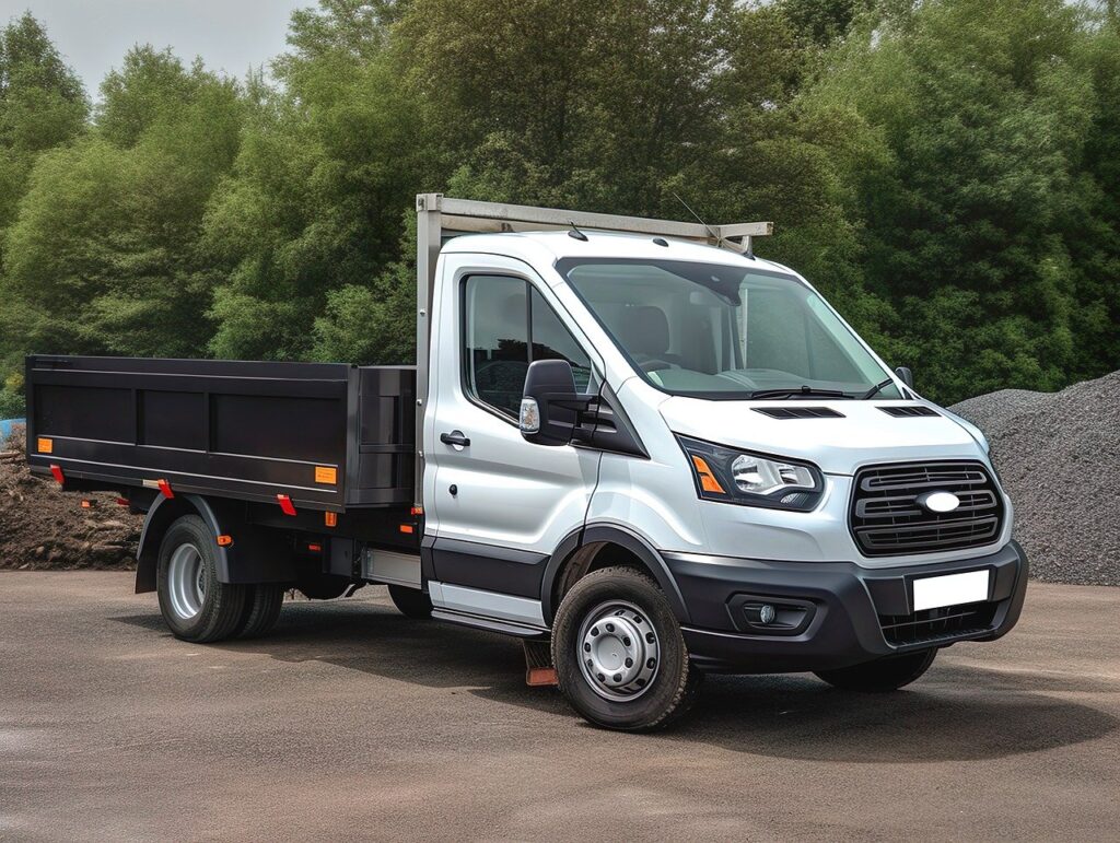 ai generated, tipper bison, light commercial vehicle
